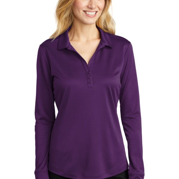 Women's Silk Touch Performance Long Sleeve Polo Thumbnail