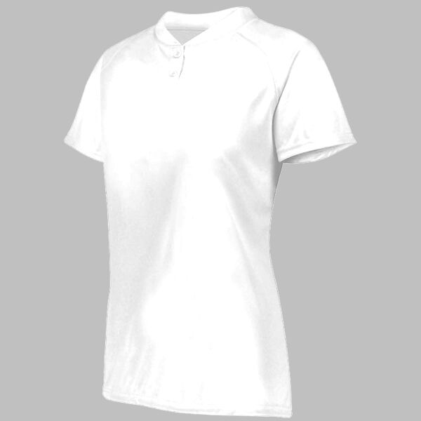 Ladies Attain Wicking Two-Button Softball Jersey Thumbnail