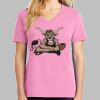 Ladies Core Cotton V Neck Tee Thumbnail
