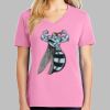 Ladies Core Cotton V Neck Tee Thumbnail