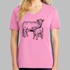 Ladies Core Cotton V Neck Tee Thumbnail