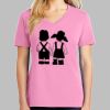 Ladies Core Cotton V Neck Tee Thumbnail