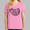 Ladies Core Cotton V Neck Tee Thumbnail
