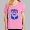 Ladies Core Cotton V Neck Tee Thumbnail