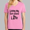 Ladies Core Cotton V Neck Tee Thumbnail