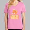 Ladies Core Cotton V Neck Tee Thumbnail