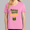Ladies Core Cotton V Neck Tee Thumbnail