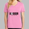 Ladies Core Cotton V Neck Tee Thumbnail