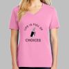 Ladies Core Cotton V Neck Tee Thumbnail