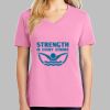 Ladies Core Cotton V Neck Tee Thumbnail