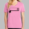 Ladies Core Cotton V Neck Tee Thumbnail